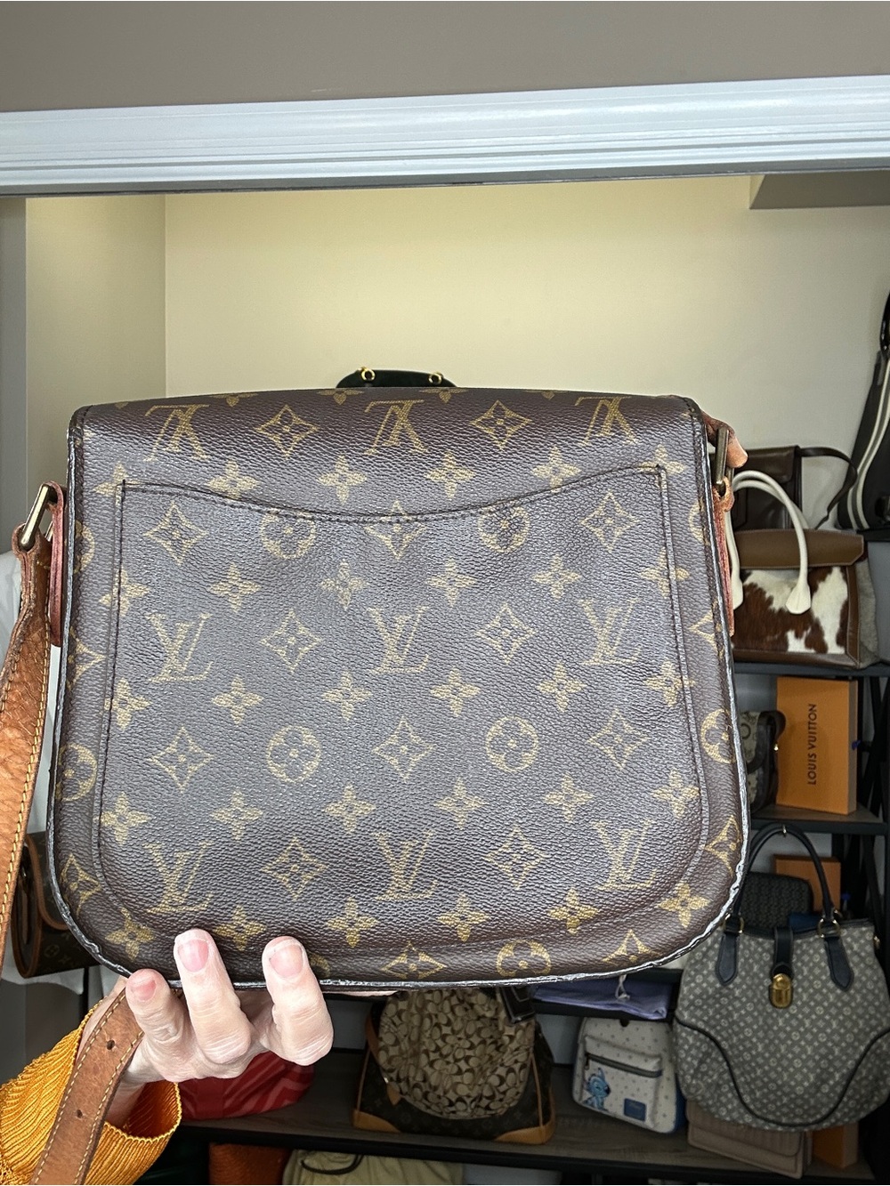 Louis Vuitton Monogram Saint Cloud GM Shoulder Bag with COA 1991 TH0931 - Picture 6 of 17